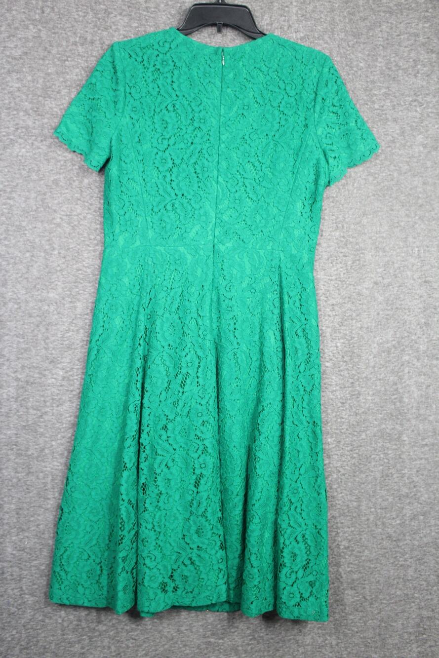 Lauren Ralph Lauren Midi Dress Size 6 Lace Green Midi Holiday Christmas